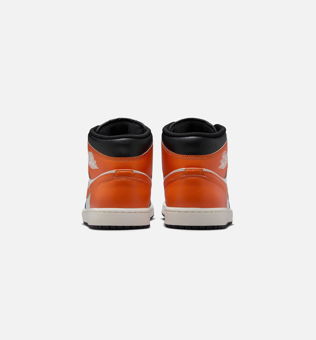 Air Jordan 1 Mid Men's Lifestyle Shoe - Starfish/White/Sail/Black