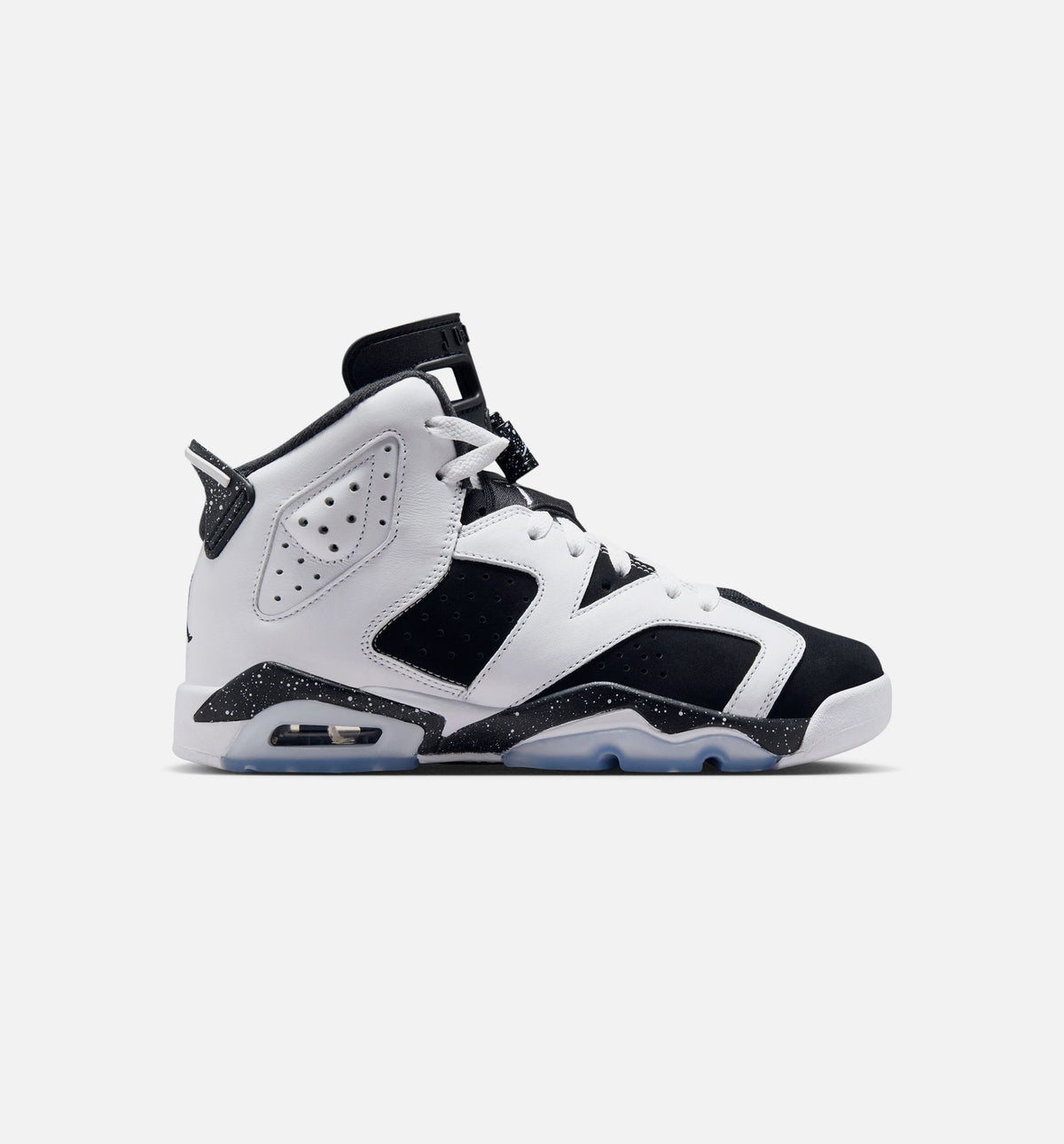 Air Jordan 6 Retro Black And White Grade School Lifestyle Shoes - Black/White