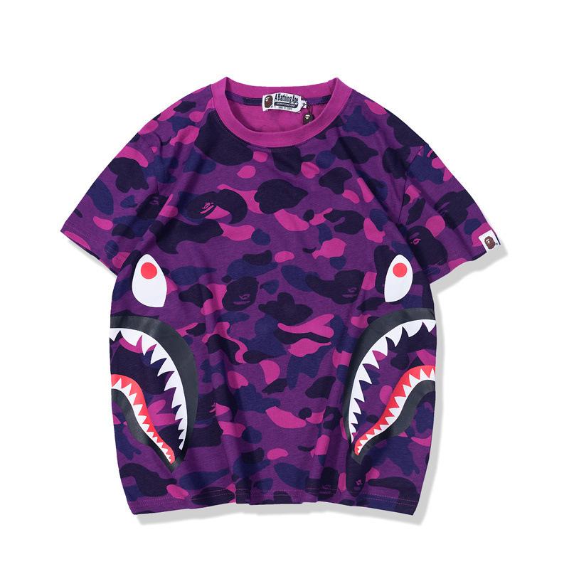 Bathing Ape T-Shirt Summer Camouflage Youth Couple Wear Short Sleeve