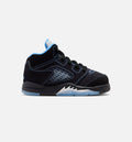Air Jordan 5 Retro Black Carolina Infant Sneakers - Black/University Blue/White