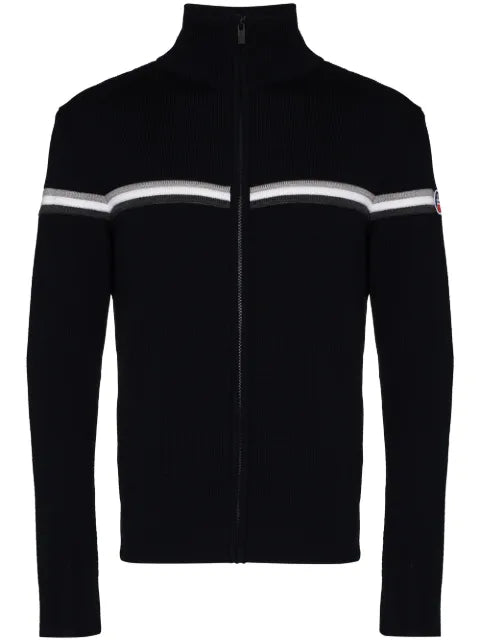 Fusalp stripe detail zip-up jumper