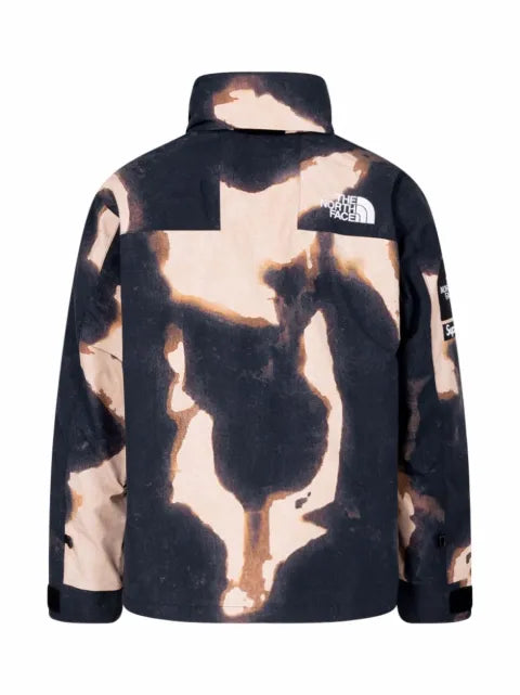 Supreme x The North Face bleached denim-print mountain jacket
