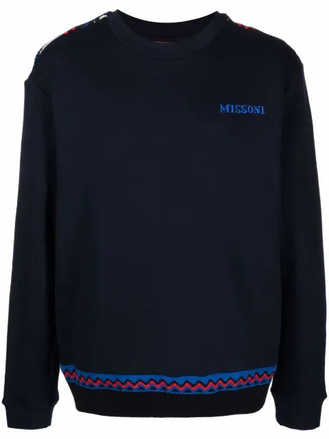 Missoni zig-zag detail logo sweatshirt