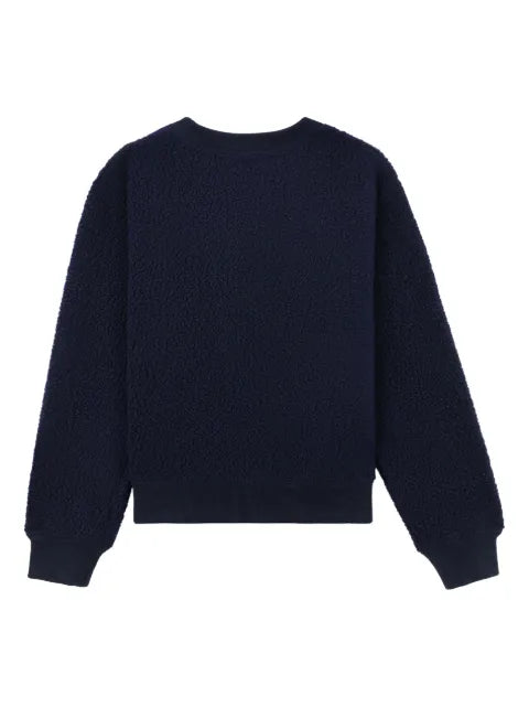 Sporty & Rich Wellness bouclé cropped sweatshirt