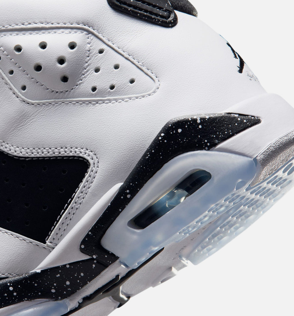 Air Jordan 6 Retro Black And White Grade School Lifestyle Shoes - Black/White