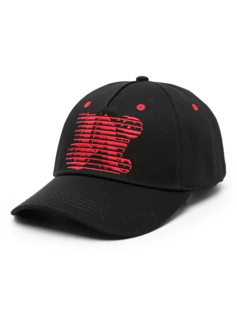 Palm Angels Racing monogram-embroidered baseball cap