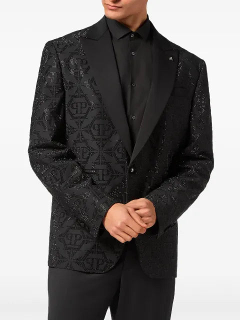 Philipp Plein wool blazer lord fit hexagon