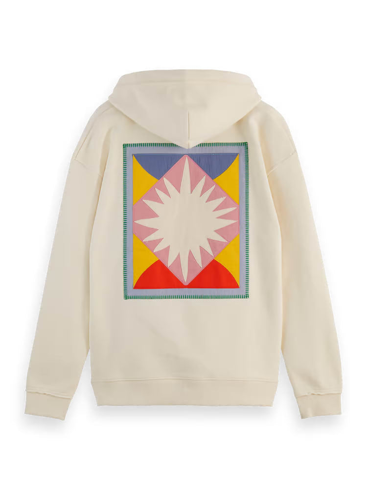 S&S Patchwork Applique Artwork Hoodie