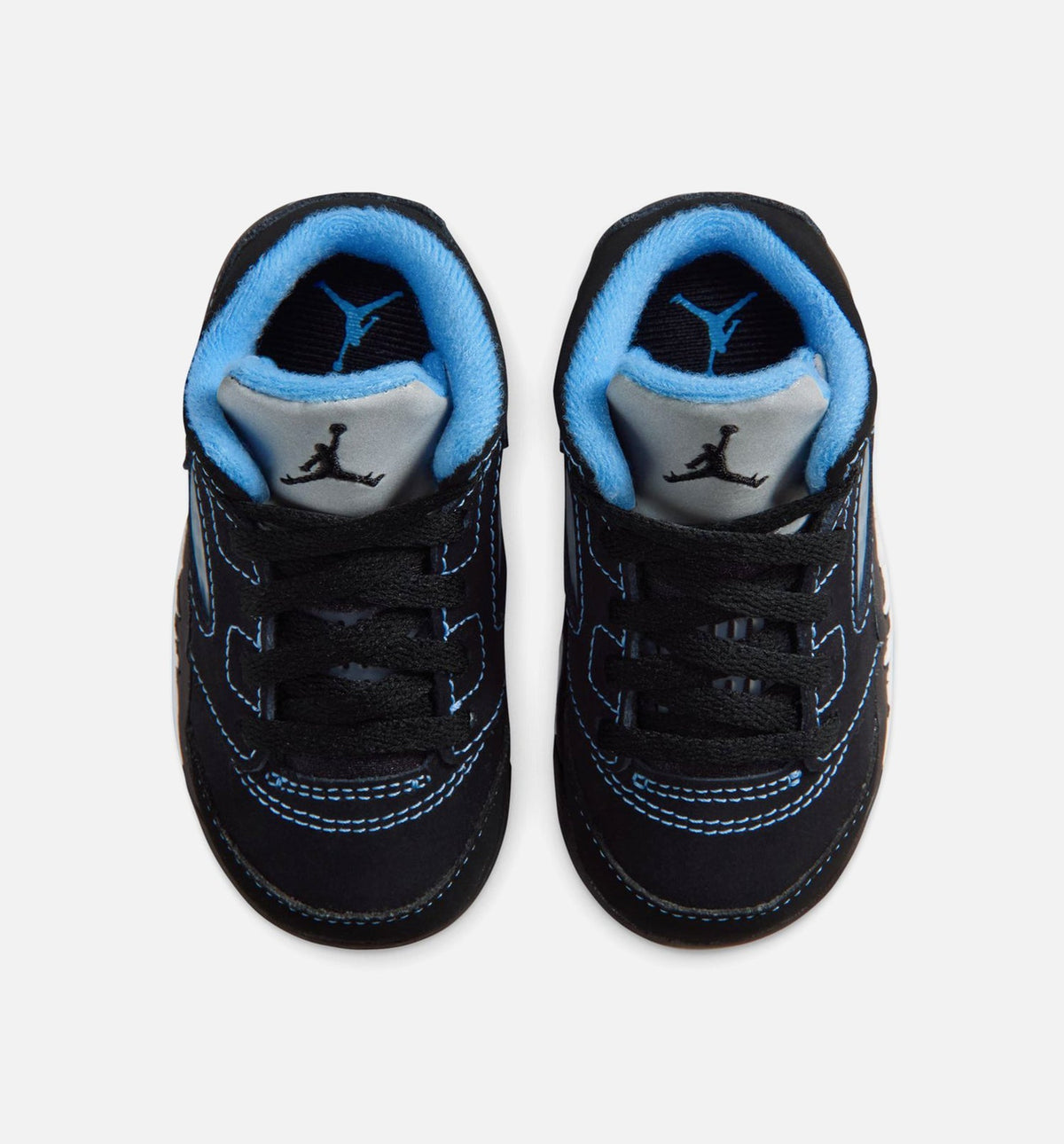 Air Jordan 5 Retro Black Carolina Infant Sneakers - Black/University Blue/White