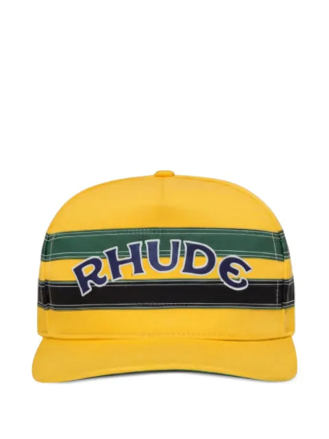 RHUDE striped baseball cap