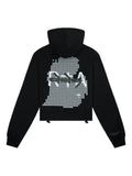 RTA dot-print logo hoodie