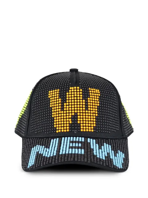 Walter Van Beirendonck New bead-embellished baseball cap