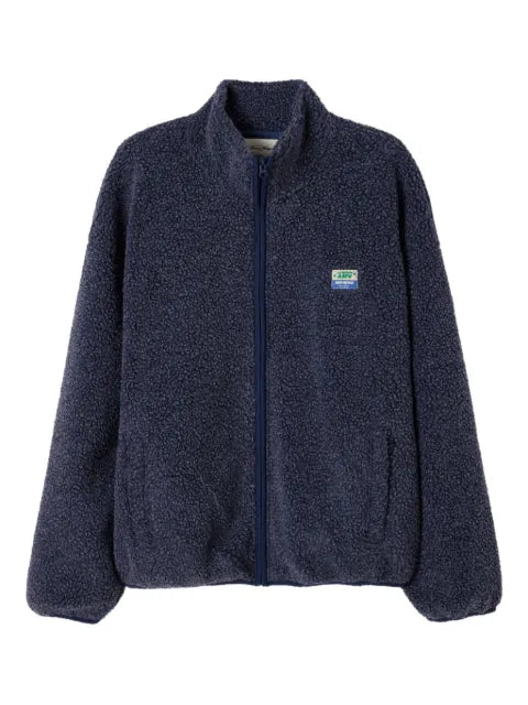 American Vintage Hoktown fleece-texture zip-up jacket