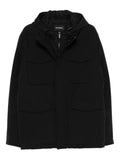 Karl Lagerfeld flap-pocket hooded jacket