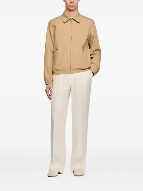 SANDRO zip-up cotton jacket