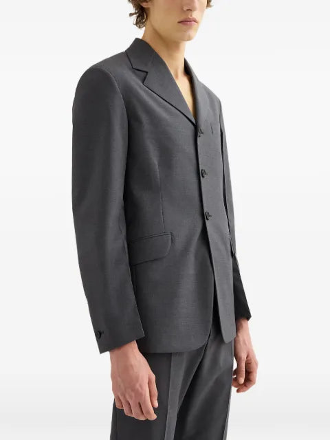 Jil Sander wool poplin tailored jacket