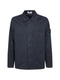 Stone Island shirt jacket with logo patch