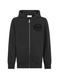 Philipp Plein logo-patch zip hoodie