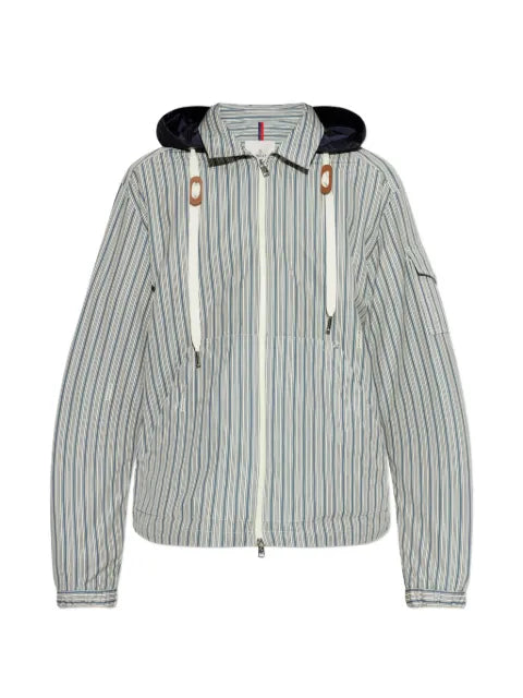 Moncler Havas striped poplin shirt jacket