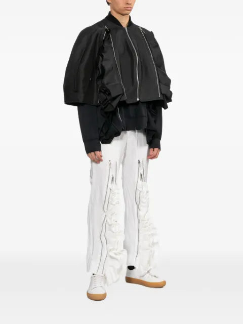 Comme des Garçons Homme Plus ruffled cropped jacket