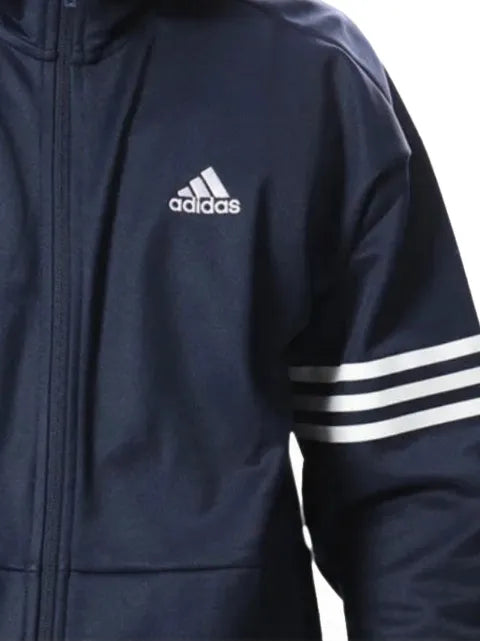 adidas logo-print zip-up hoodie