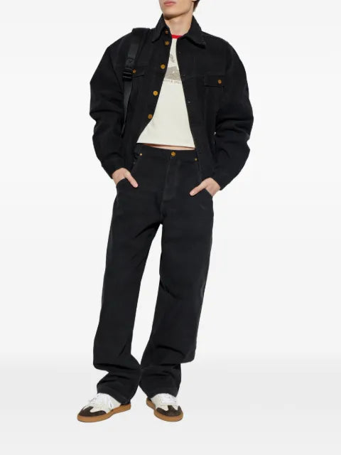 Willy Chavarria logo-buttoned denim jacket