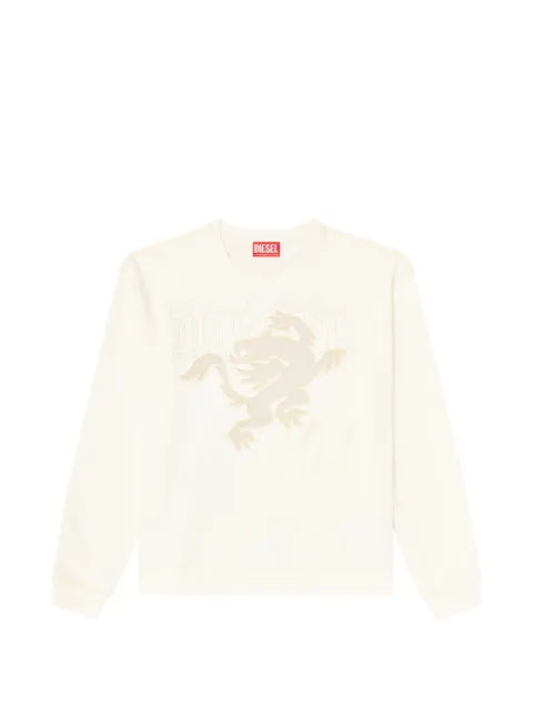 Diesel sweatshirt with embroidery and print