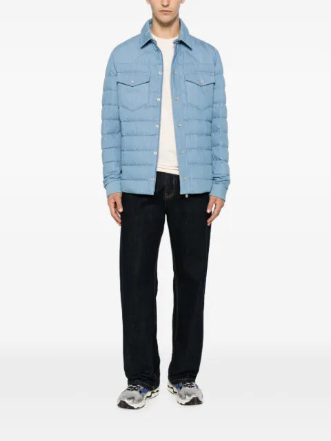 Moncler Tiriol denim down shirt  jacket