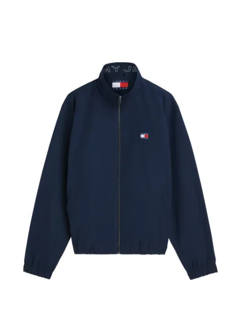 Tommy Hilfiger logo-patch high-neck jacket