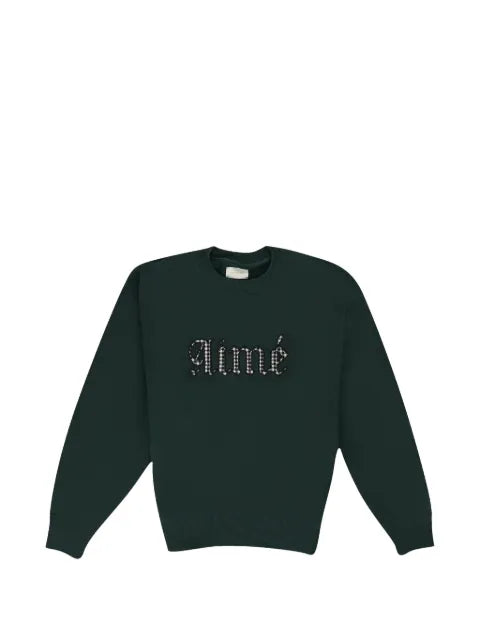 Aimé Leon Dore houndstooth-appliqué sweater