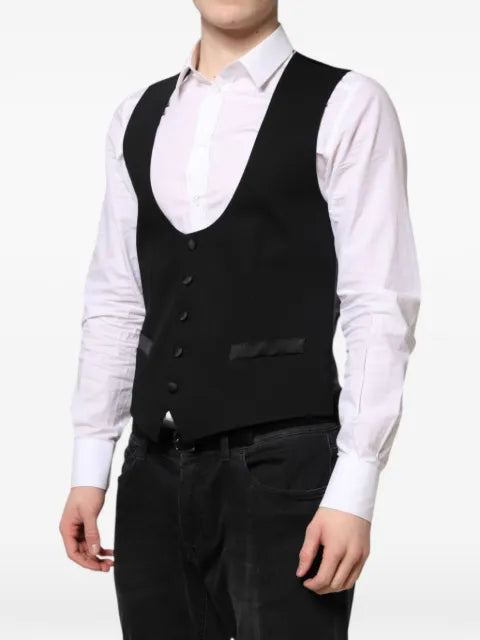 Dolce & Gabbana U-neck button-up waistcoat
