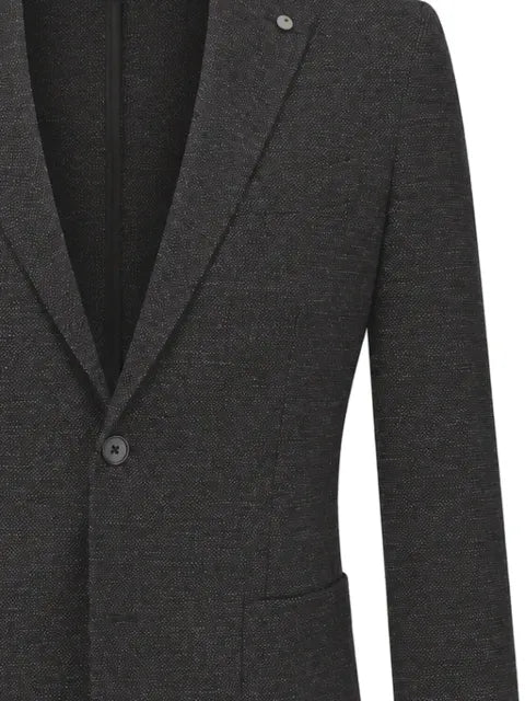 L.B.M. 1911 single-breasted textured blazer
