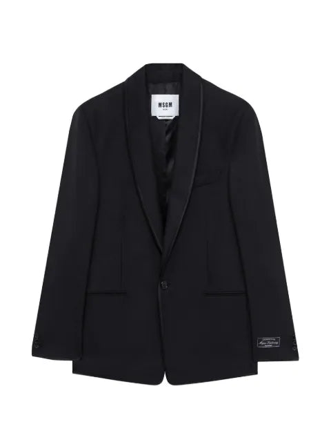 MSGM shawl-lapel tailored blazer