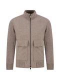 Paul & Shark Aliseo zip-up panelled sweater
