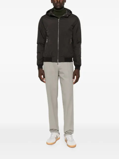 Moorer hooded bomber jacket