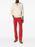 ISABEL MARANT Ydali lace-up collar sweater