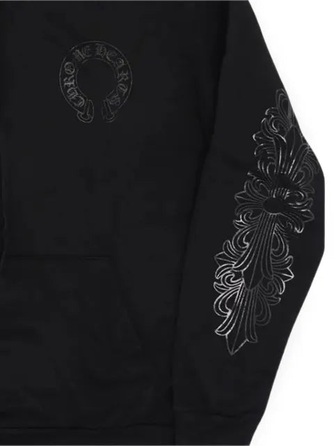 Chrome Hearts Horseshoe floral-print hoodie