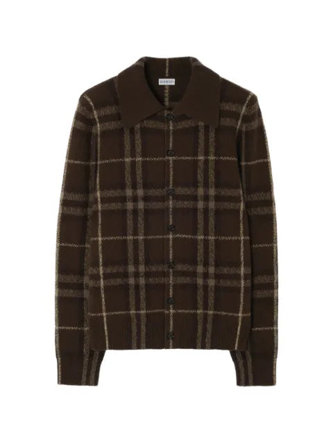 Burberry Check cashmere cardigan