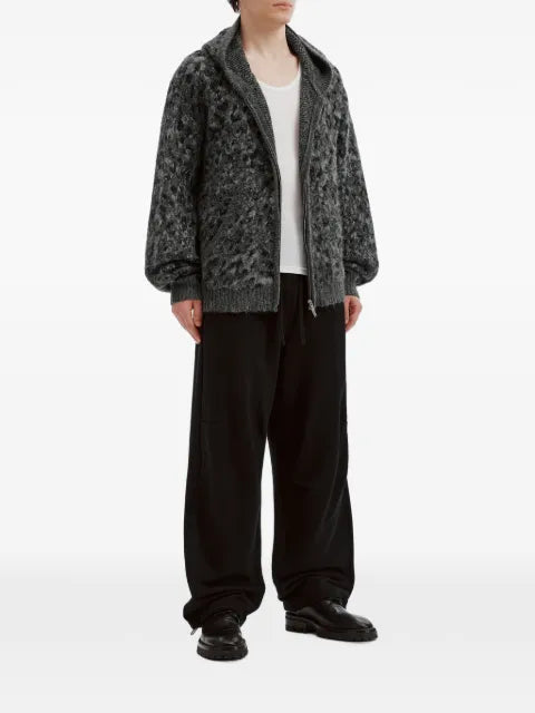 FIVE CM leopard-pattern zip-up hoodie