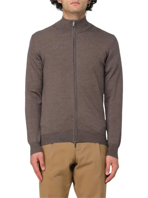 XC zip-up high-neck sweater