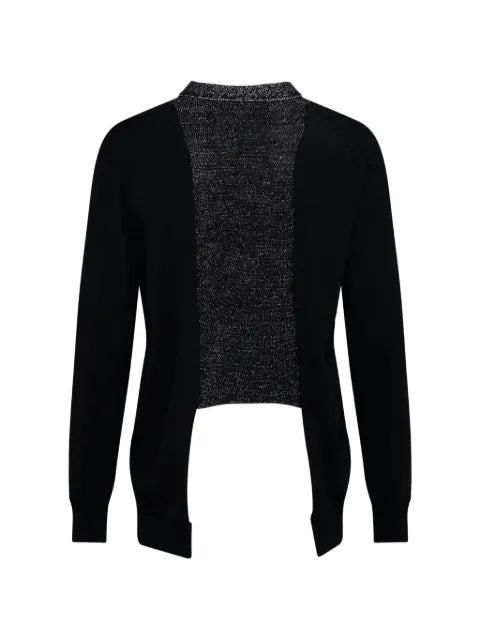 Comme des Garçons Homme Plus layered metallic-effect cardigan