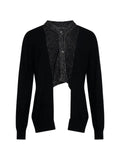Comme des Garçons Homme Plus layered metallic-effect cardigan