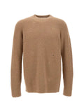 Laneus distressed fisherman-rib sweater