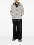 Maison MIHARA YASUHIRO distressed-effect zip-up hoodie