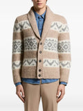 Peserico Fair Isle shawl-collar cardigan