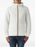 K-Way logo-patch fleece jacket