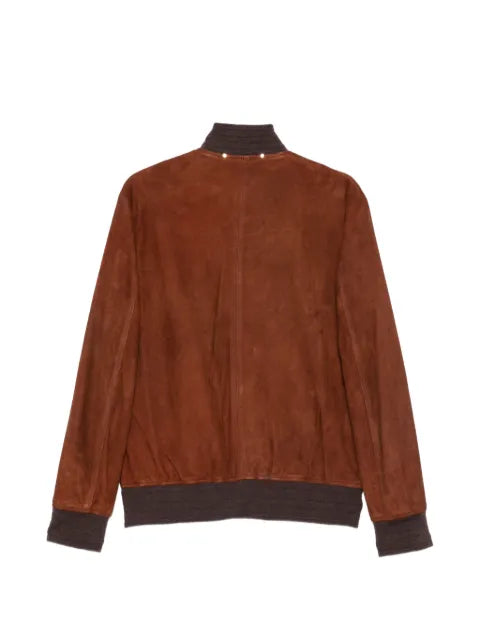 Paul Smith suede zip-fastening jacket