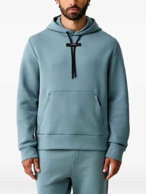 On  drawstring pouch-pocket hoodie