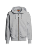 Parajumpers logo-patch zip-up hoodie