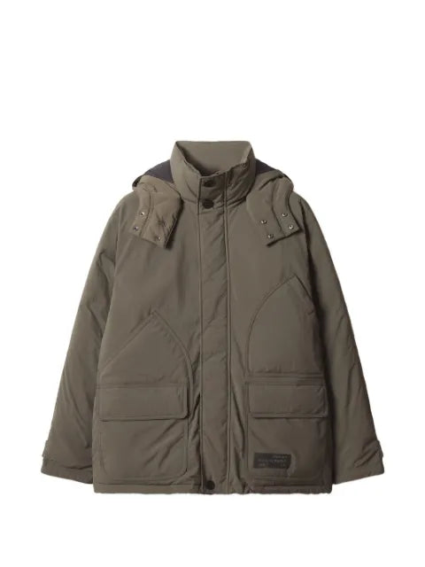Maison Kitsuné hooded logo-patch jacket